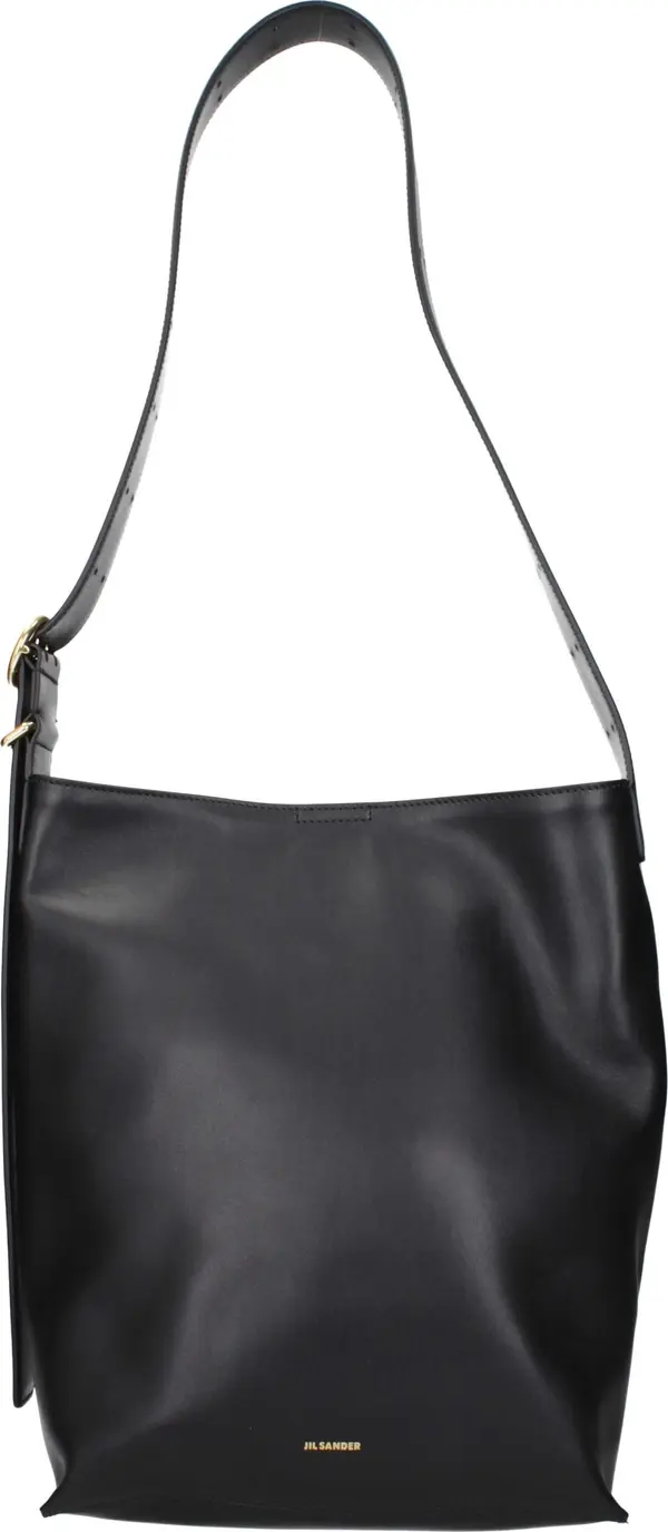 Black Leather Crossbody Bag