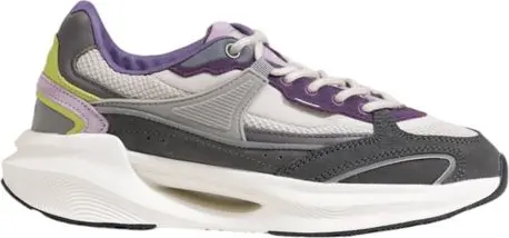 Gray Fabric Chunky Sneakers