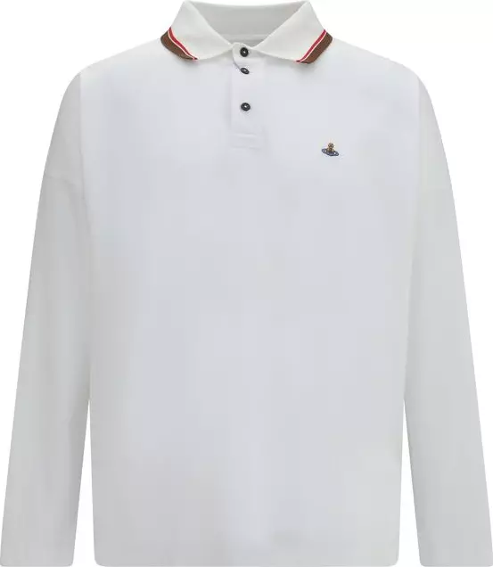 White Cotton Polo Shirt