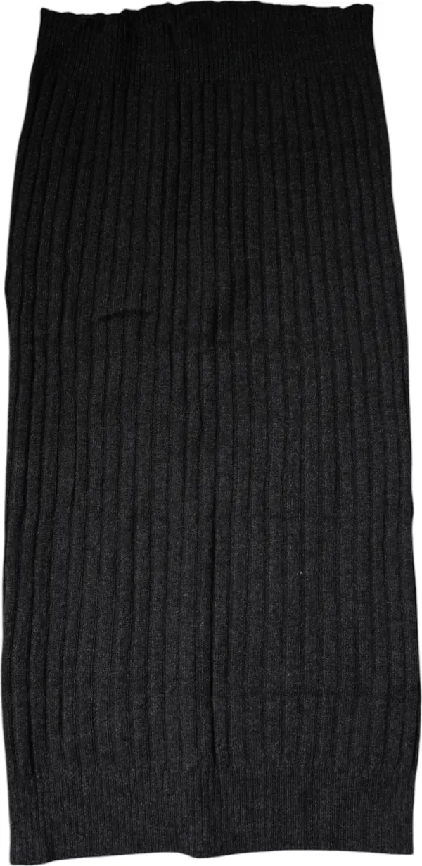 Black Cashmere Knitted Neck Warmer Foulard Scarf