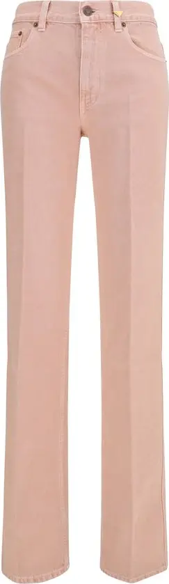 Multicolor Cotton Straight-Leg Jeans