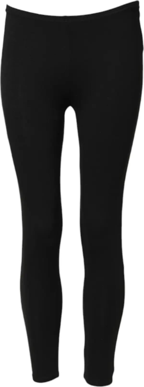 Black Skinny Mid Waist Leggings Cropped Trouser Pants