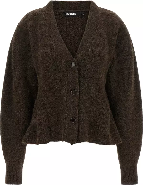 Brown Wool Cardigan