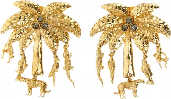 Gold Brass Earrings