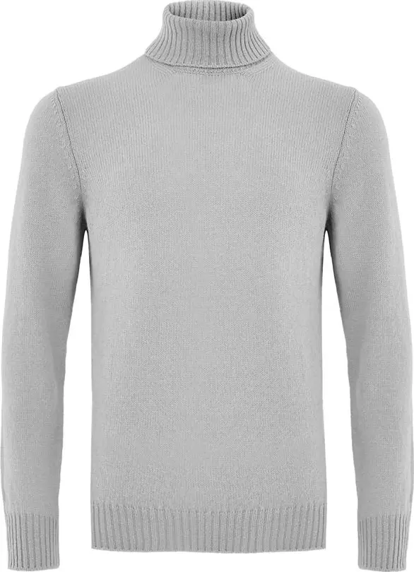Gray Wool Turtleneck