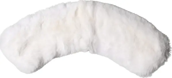 White Fur Shoulder Collar Wrap Shawl Scarf