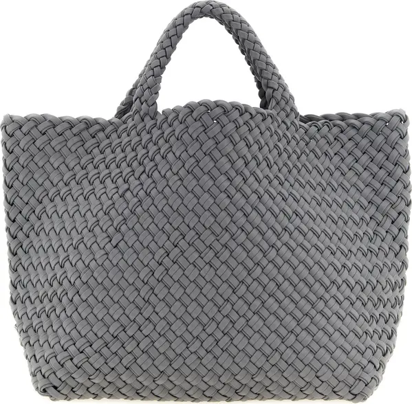Gray Nylon Tote Bag