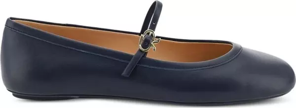 Blue Fabric Ballet Flats