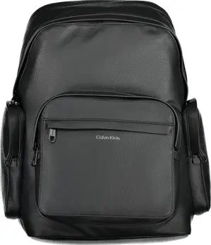 Black Polyester Backpack