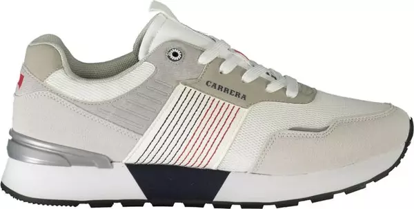 White Polyester Sneaker