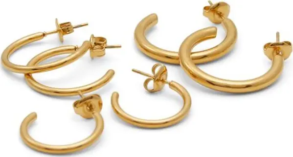 Gold Elastane Earrings