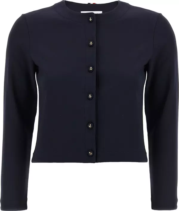 Blue Viscose Cardigan
