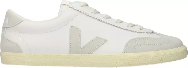White Leather Low Top Sneakers