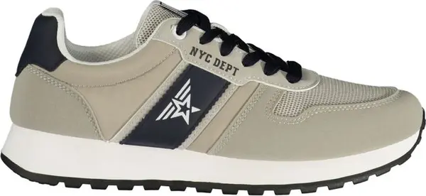 Beige Polyurethane Mens Sneaker