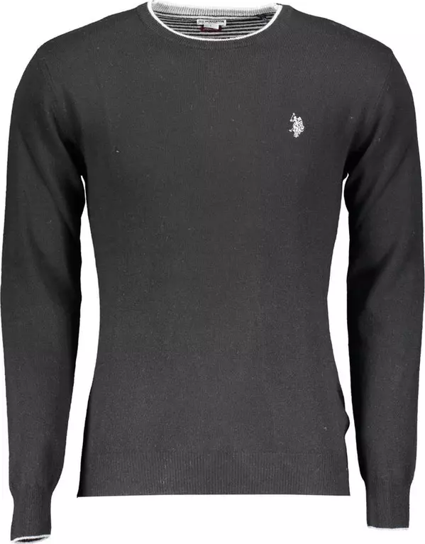 Black Wool Men's Sweater
