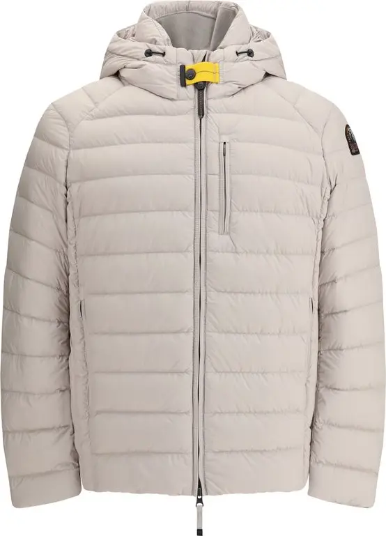 Beige Polyamide Full-Length Jacket