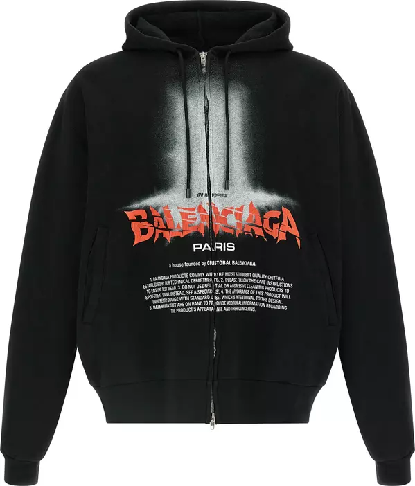Black Cotton Sweatshirt
