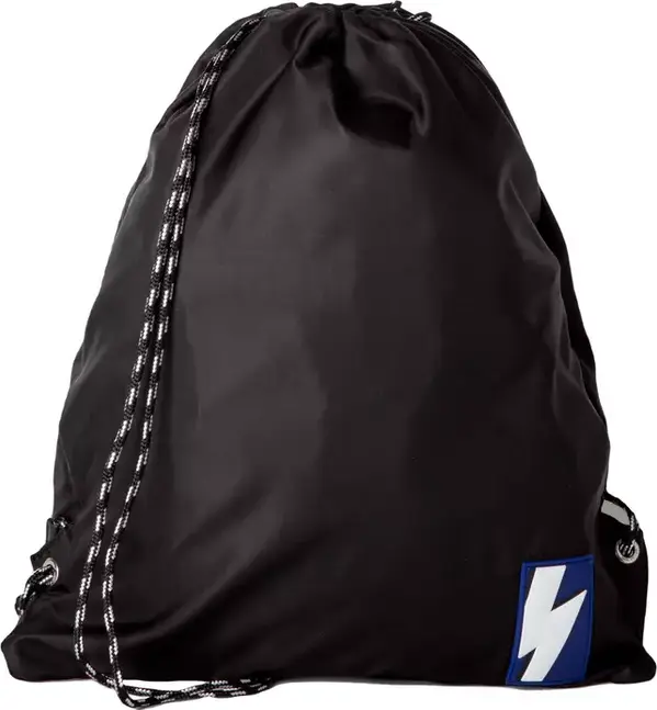 Black Nylon Men Backpack
