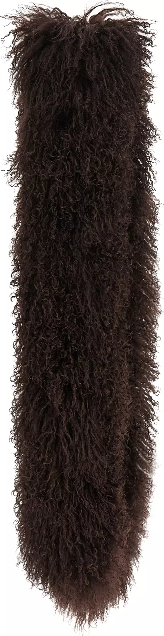 Brown Lamb Fur Scarf