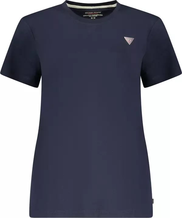 Blue Cotton Women's T-Shirt