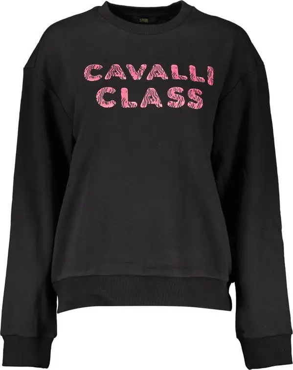 Black Cotton Women Sweater