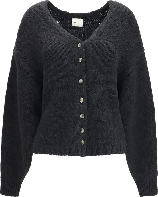 Gray Cashmere Cardigan