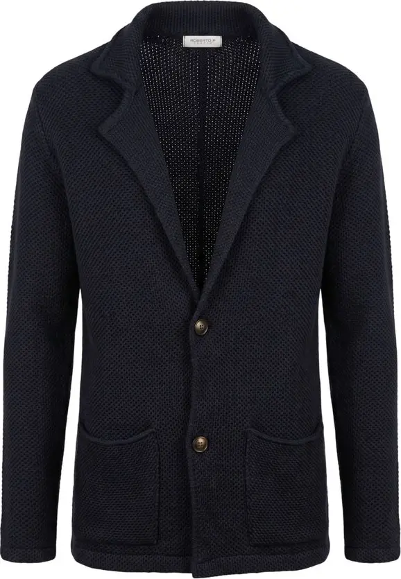 Blue Wool Men's Sweater