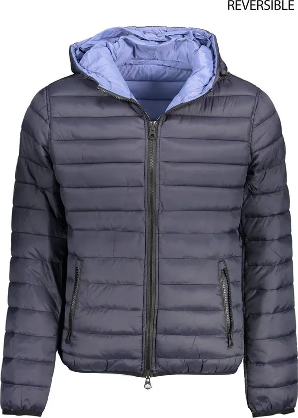 Blue Nylon Men's Jacket
