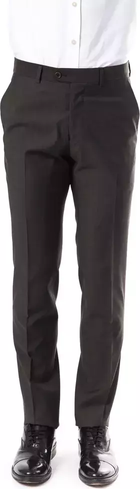 Gray Wool Men's Suit Pant