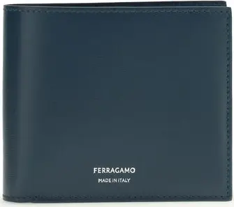 Blue Calf Leather Bos Taurus Wallet