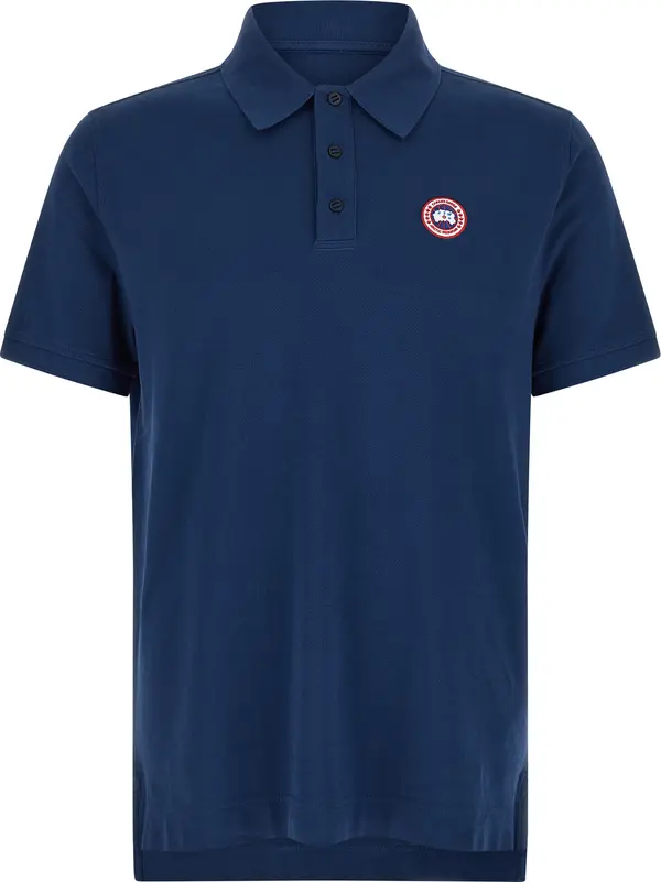 Blue Cotton Polo Shirt
