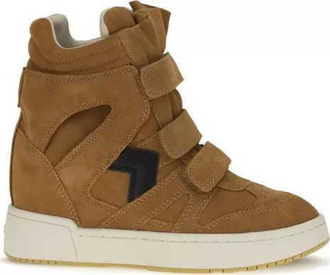 Brown Calf Leather Bos Taurus High Top Sneakers