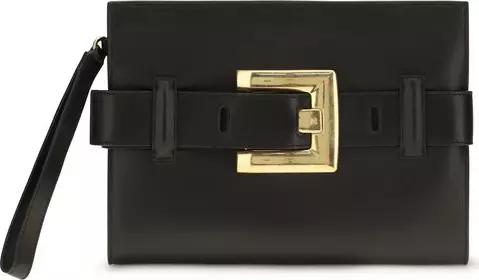 Black Lamb Ovis Aries Clutch Bag