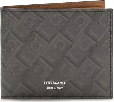 Gray Calf Leather Bos Taurus Wallet