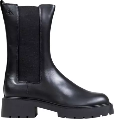 Black Leather Ankle Boots