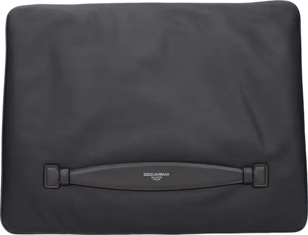 Gray Fabric Clutch Bag
