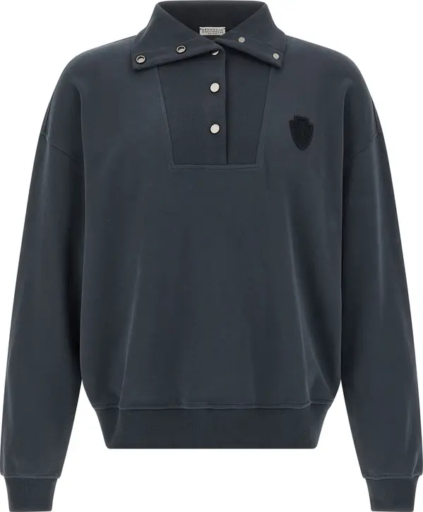 Blue Cotton Sweatshirt