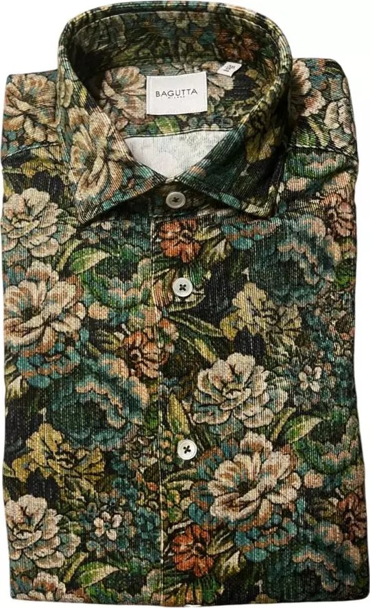 Multicolor Cotton Men Shirt
