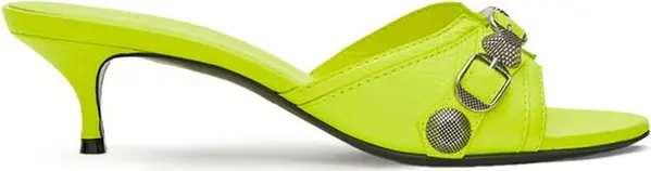 Yellow Leather Mules