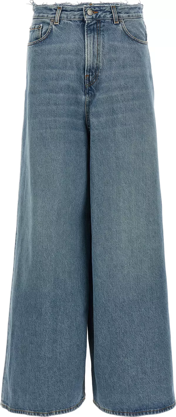 Blue Cotton Jeans Denim