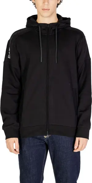 Black Cotton Hoody