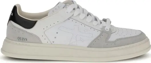 White Calf Leather Bos Taurus Low Top Sneakers