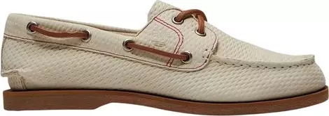 Beige Leather Platform Pumps
