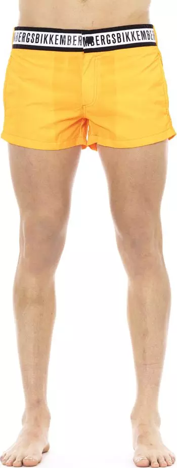 Black Polyamide Men Swimsuit