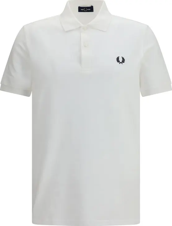 White Cotton Polo Shirt