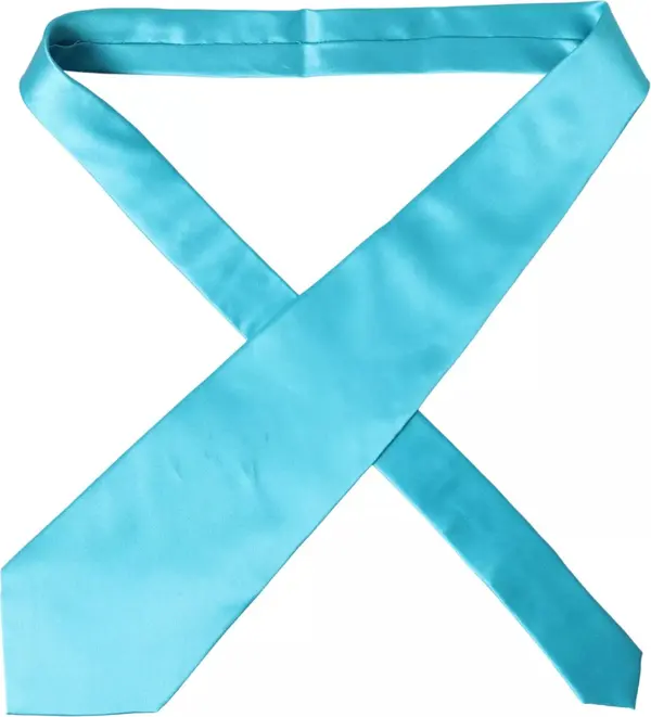 Light Blue 100% Silk Wide Mens Necktie