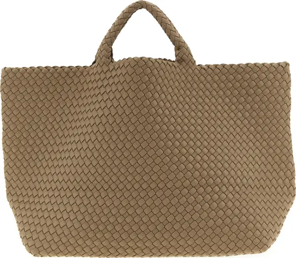 Beige Neoprene Tote Bag