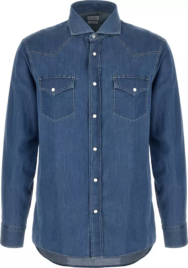 Blue Cotton Blouse