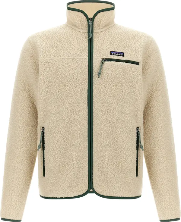 Beige Polyester Full-Length Jacket