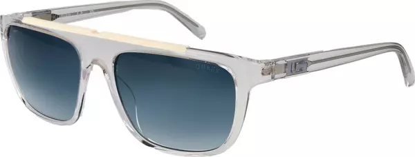 Transparent Stainless Steel Sunglasses